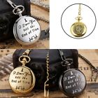 Old Fashioned Wedding Anniversary Love Pocket Watch for For him and For her