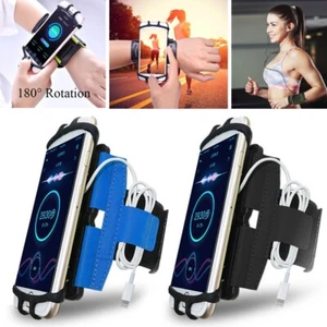 Telefon Sport Opaska na nadgarstek Bieganie Jogging Case Cover Pasek 180° Obrotowy uchwyt Torba - Zdjęcie 1 z 12