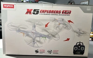 Syma X5 Explorers 2.4G 4 Ch Remote Control Quadcopter Flying Drone White - Picture 1 of 9