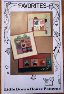 Vintage "Favorites" 3 kleine Quilts Muster No-Sew Applikation von Little Brown House - Bild 1 von 5