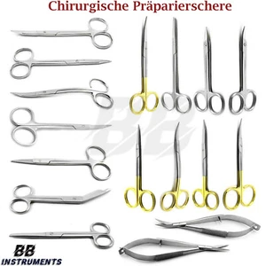 Präparierschere Chirurgisch – Gewebe Dissektion Iris Fadenschere Goldman Edelsta - Bild 1 von 18