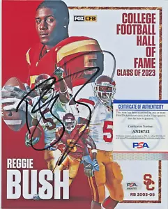 REGGIE BUSH Signed Photo Picture 8x10 PSA COA NCAA USC Trojans Heisman HOF Goat - Picture 1 of 1