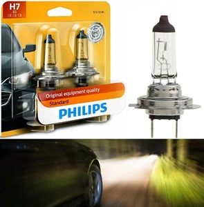 Philips Standard H7 55W Two Bulbs Head Light High Beam Replace lamp Halogen Fit - Picture 1 of 12