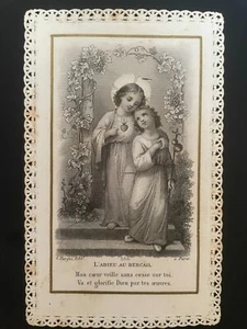 holy card santino merlettato canivet L. TURGIS 588 JESUS CHILD. - Picture 1 of 2