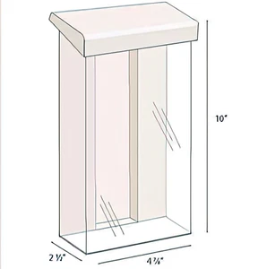 Outdoor Broschürenhalter dreifach faltbar Flyerbox Immobilien klar AZM Display Made USA - Bild 1 von 1