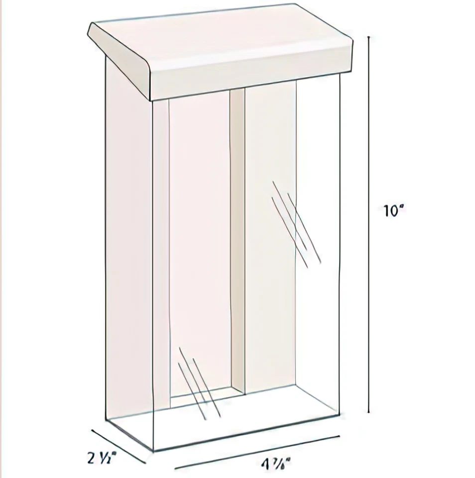Outdoor Brochure Holder TriFold Flyer Box Real Estate Clear AZM Display Made USA