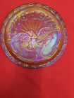 Vtg Indiana Carnival Glass Commemorative Coin Collector Plate Bicentennial 1976 