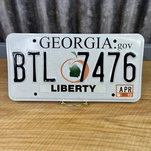 Georgia State License Plate Tag Man Cave Decoration Craft Expired 4/12 BTL 7476 - Picture 1 of 4