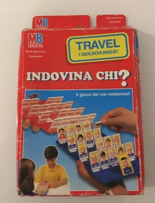 INDOVINA CHI? MB GIOCHI TASCABILE MINI POCKET TRAVEL GIOCA OVUNQUE VINTAGE 1994 - Immagine 1 di 4