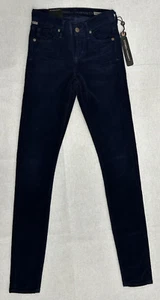 Citizens of Humanity Avedon Low Rise Corduroy Dark Blue Skinny Jeans Size 23 - Picture 1 of 22