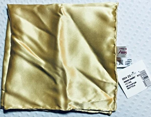 Brioni 100% Silk Pocket Square Pochette 12" x 12" Butter estate sale find NWT - Picture 1 of 8