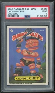1987 Topps Garbage Pail Kids 9th Series #361b Chopped Chet PSA 9 MINT Os9 - Picture 1 of 2