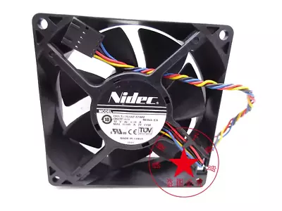 1PC NIDEC 9032 9CM T92C12MS1A7-57A02 12V 0.55A chassis cooling fan - Image 1 of 4