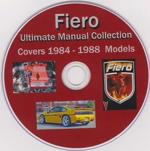 Pontiac FIERO 1984- -1988 Service,Shop Manual Collection Plus FBT Extras ! - Picture 1 of 5