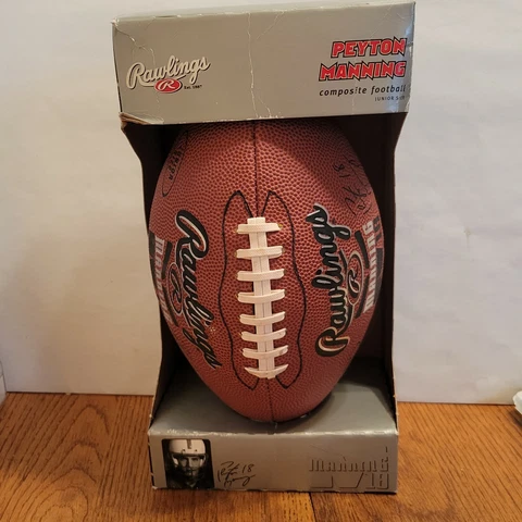 Peyton Manning Rawlings football, Junior Size, Signature Edition vtg HOF E1 Cover