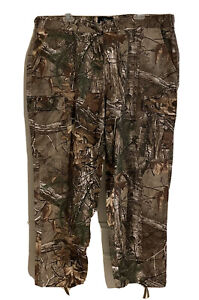 Redhead Camo Hunting Pants XL Realtree Brown Green Leaf Background GUC