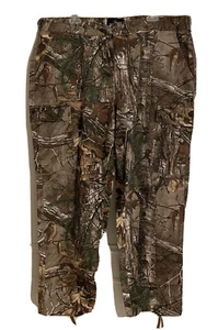 Redhead Camo Hunting Pants XL Realtree Brown Green Leaf Background GUC - Picture 1 of 8