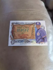 2022 Topps Allen & Ginter Banner Season #BS25 Roger Clemens Baseball Card - Picture 1 of 2