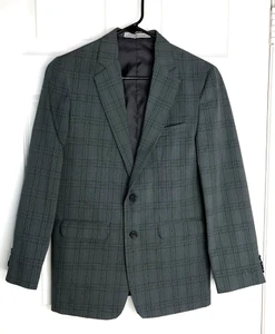 Men’s Perry Ellis Portfolio Modern Lite Weight Blazer/Jacket   Grey Check - Picture 1 of 5