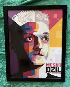 MESUT OZIL Deutschland Germany Soccer Football Star Framed Art Print 13” x 16.5” - Picture 1 of 3