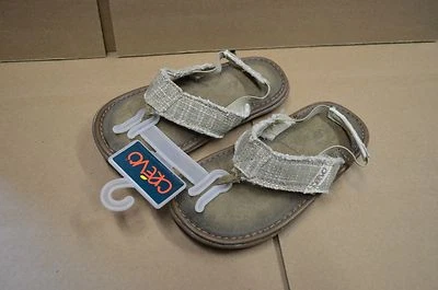 Crevo Toddler Monterey Sandals Beige CVK1001-250 New with Hang Tags - Image 1 of 3