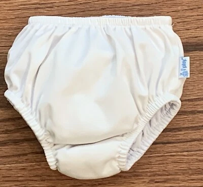 Pañal de natación iPlay unisex bebé blanco liso talla 24 m 25-30 libras UPF 50+ USADO EN EXCELENTE ESTADO Foto 1 de 3