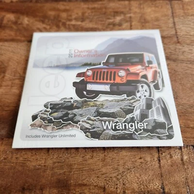 2011 Jeep Wrangler proprietário manual referência DVD NOVO EM FOLHA ☆ Envio GRÁTIS  - Imagem 1 de 2