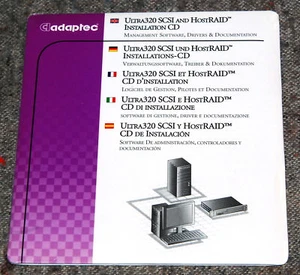 ADAPTEC ULTRA320 SCSI and HostRAID Installation CD original sealed 513699-00EU - Picture 1 of 2