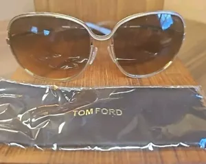 Occhiali da sole Tom Ford DELPHINE montatura rosa smalto lucido TF 117 33F 60-15 130 Italia - Foto 1 di 12
