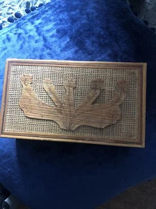 Bambus Schmuckkästchen 18 cm lang x 10 cm breit x 5 cm Tropfen - Bild 1 von 5