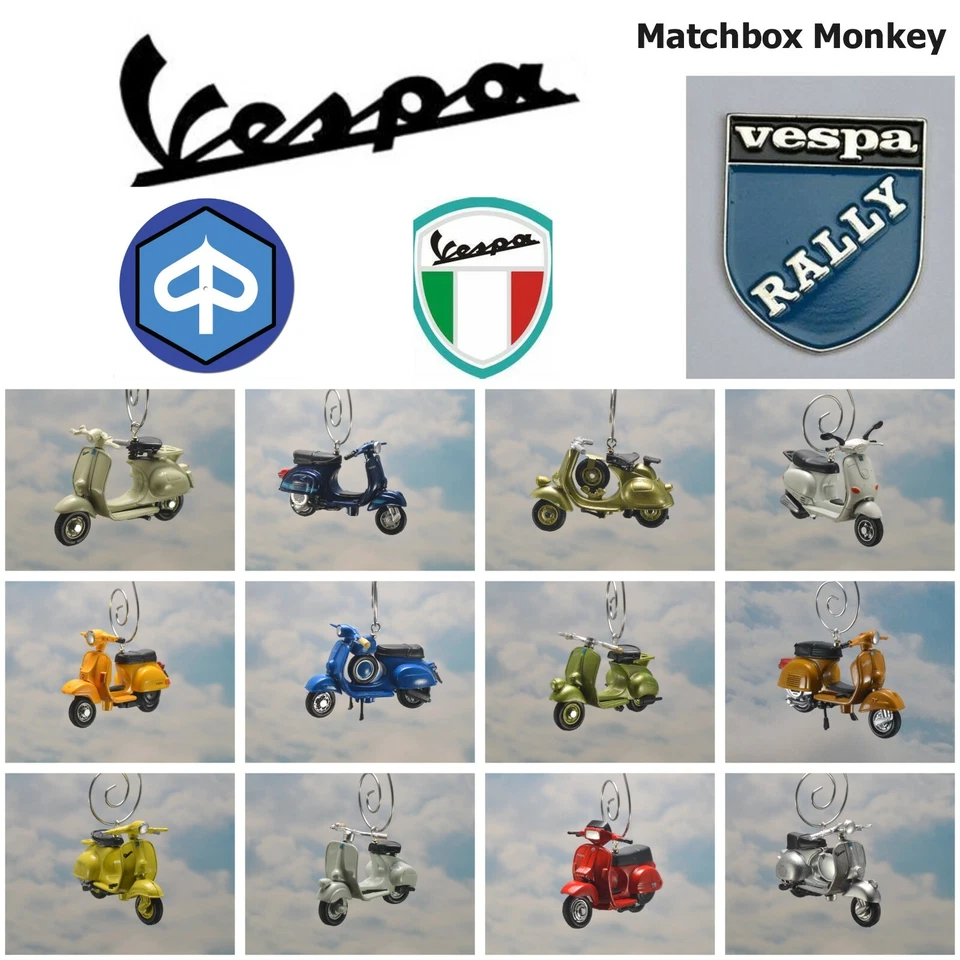 Vespa Rally 125 T5 150 P200E Scooter Moped Custom Christmas Ornament Piaggio ET3 - Image 1 of 1