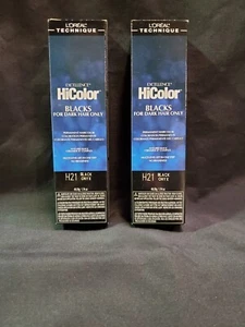 L'Oreal Excellence HiColor for Dark Hair/H21 Black Onyx 1.74oz (2 Pack) - Picture 1 of 1