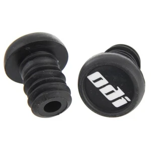 Un PAR ODI BMX Bicicleta Nylon Manillar Push-in Barra Extremos Tapones - Negro - Imagen 1 de 1