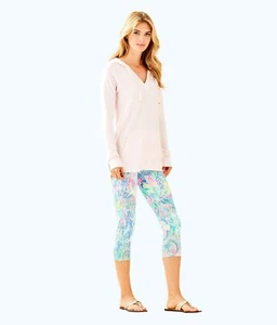 NEW Lilly Pulitzer Pullover Top XXS Coral Reef Arin Lounge Pink Hoodie NWT - Picture 1 of 3