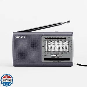 XHDATA D219 Radio portatile AM FM onde corte a batteria piccola ottima ricezione - Foto 1 di 5