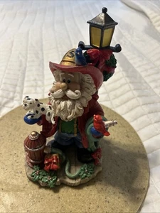 FIreman Weihnachtsmann Feuerhund Dalmatiner Weihnachtsfigur Keramik Holiday Jaimy - Bild 1 von 15