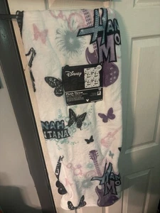 Disney Hannah Montana Plüsch Überwurf Decke 50 "x70" super weich selten Retro - Bild 1 von 4