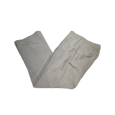 Calça social vintage Lauren Ralph Lauren seda e linho cintura alta mãe tamanho 10 S28 - Imagem 1 de 4