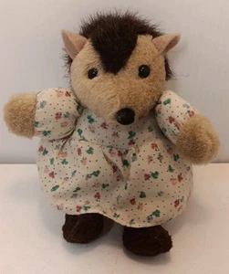 "Vestido floral vintage Softees Gemini Toys erizo pequeño juguete suave 5""" - Imagen 1 de 6