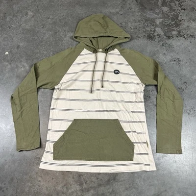 Sudadera con Capucha RVCA Para Hombre Pequeña Defectos Marfil Bolsillos Ligeros Usada Foto 1 de 4