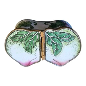 Vintage Asian Pear Enamel Tinker Box Free Shipping - Picture 1 of 8