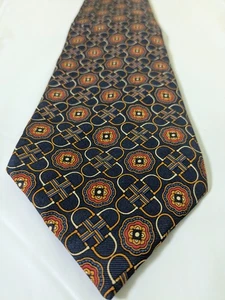 Burberry Krawatte London-New York-Paris blau geometrisch Vollseide Swiss Made 57 x 3,5 - Bild 1 von 6