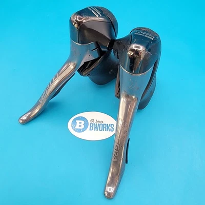 Shimano Ultegra ST-6600G 2x10 Speed STI Shift/Brake Lever Set - Ice Grey   k10 - Image 1 of 4