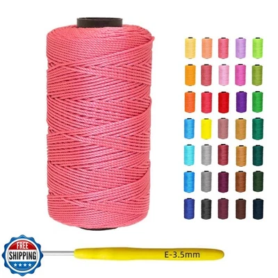 Yusarinl 1.5mm x 219 Yards Polyester Cord for Knitting, Macrame String for DI - Image 1 of 4