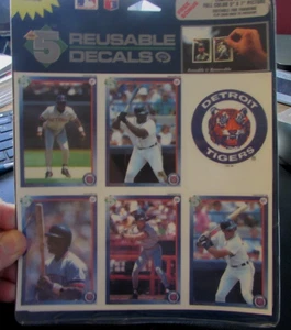 1992 PREMIERE EDITION - DETROIT TIGERS   - REUSABLE DECALS - MINT UNOPENED - Picture 1 of 6