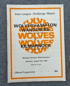 WOLVERHAMPTON WANDERERS WOLVES V KILMARNOCK FRIENDLY 1969 - Picture 1 of 2