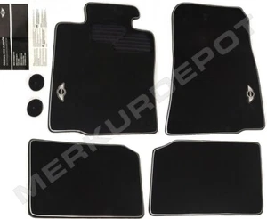 ★ NEW Genuine OEM Mini Cooper Paceman Black Factory Floor Mat Set 4 pc R60 R61 ★ - Picture 1 of 3