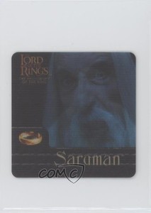 2002 Artbox Lord of the Rings: Fellowship Ring Action Flipz Rare Saruman 1o3