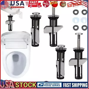 Heavy Duty Toilet Seat Fastener Bolt Kit Universal Toilet Seat Locking Bolt Kit- - Picture 1 of 10