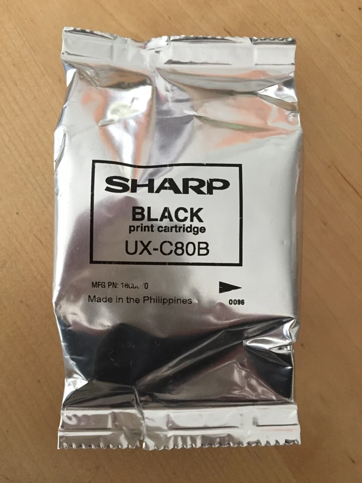 Genuine Sharp Ink - UX-C80B BLACK / UX-B750 UX-B800 UX-B800SE UX-B900 (INC VAT) - Image 1 of 1